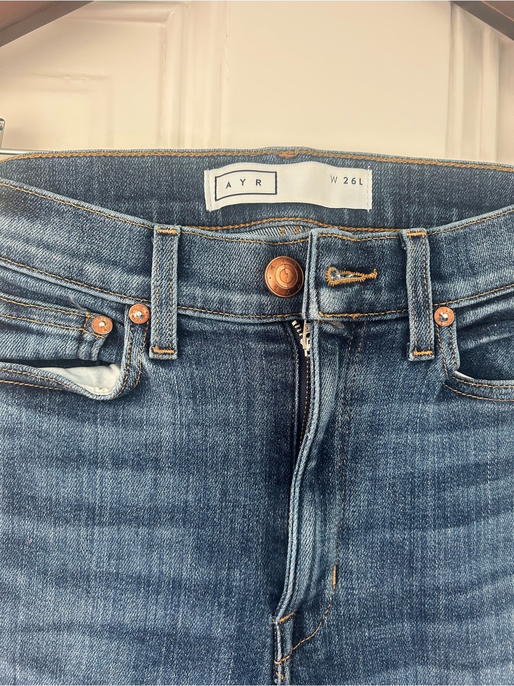 NWOT AYR The Pop straight legged jeans (size 26; color: Laid Back) - Picture 3 of 6